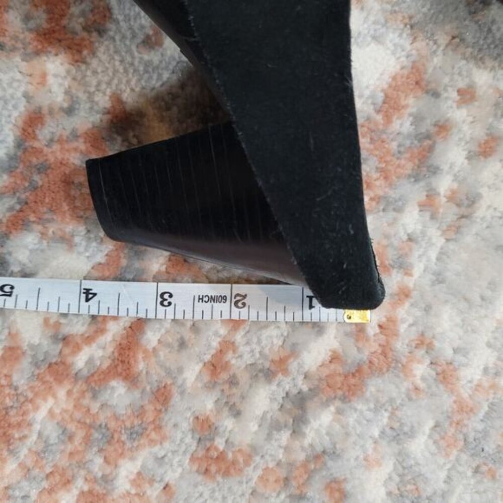 Naturalizer Jainna Slip On Black Leather Heels‎ - Size 8 - Picture 7 of 8